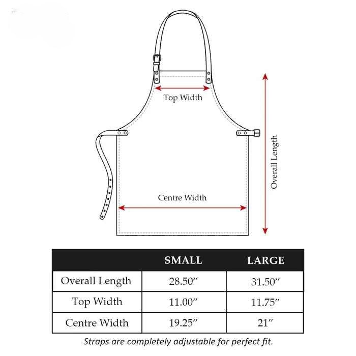 multi-pocket leather apron, leather apron