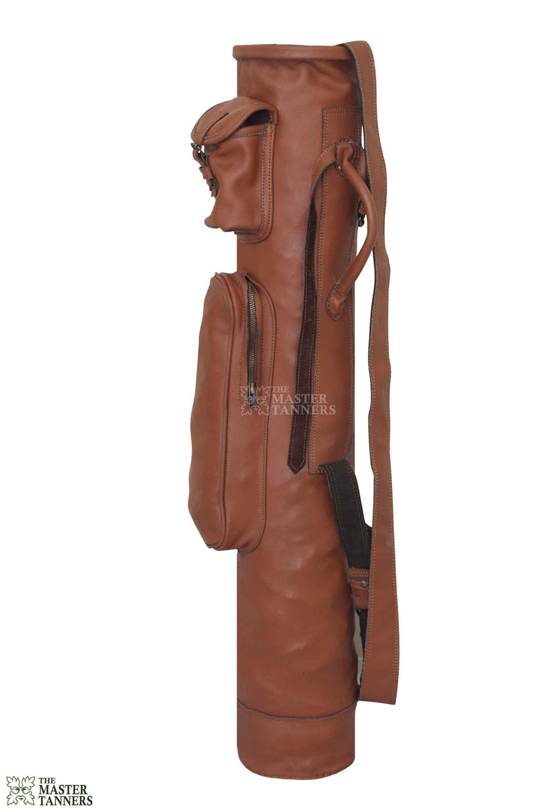 leather pencil golf bag, sunday golf bag, golf pencil bag