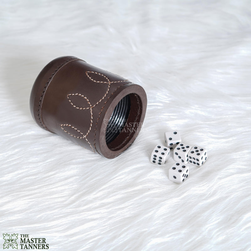 Leather Dice Cups, Brown Dice Cup, Leather Dice Cup, Dice Shaker, Leather Dice Shaker