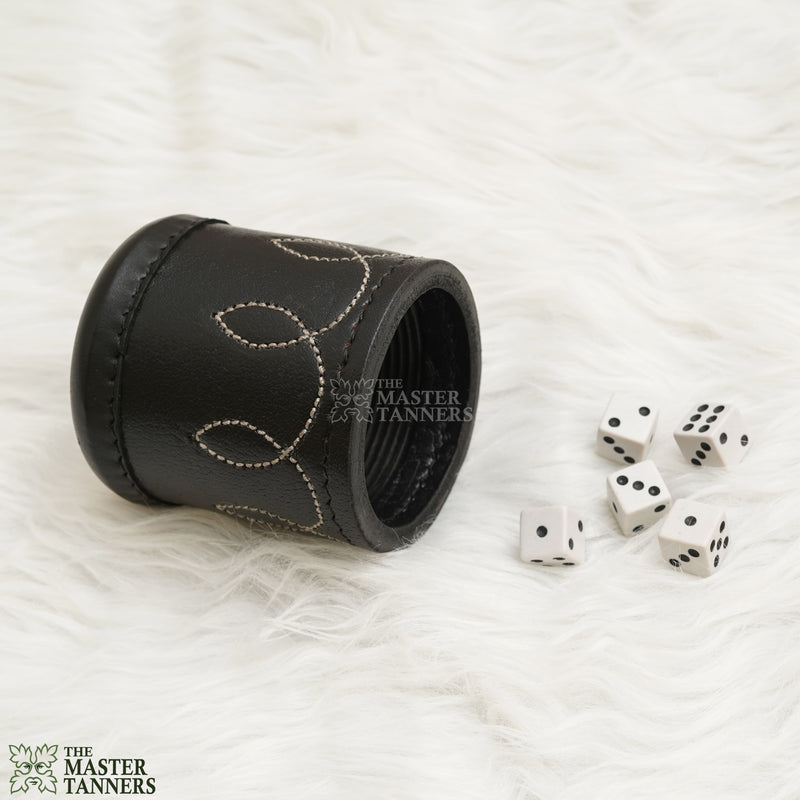 Leather Dice Cups, Black Dice Cup, Leather Dice Cup, Dice Shaker, Leather Dice Shaker