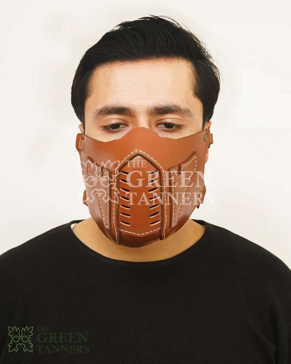 leather facemask, leather face mask, steampunk mask, motorcycle mask