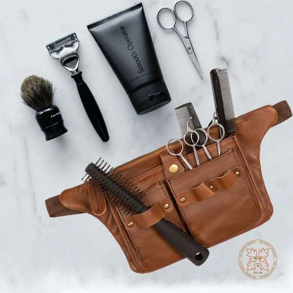 hair stylist tool belt, hair dresser belt, leather tool belt, leather tool bag, leather hairdressers belt