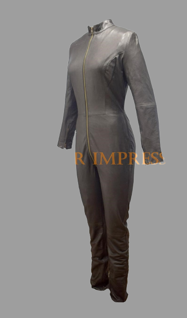 Leather Woman's Catsuit | Mistress Long JumpSuit