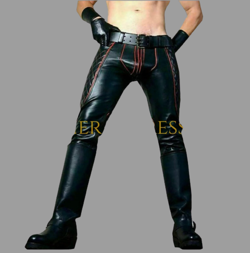 leather pants, leather BDSM Pants, Leather Bondage Pants, Gay Leather Pants, Leather pants mens