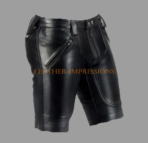 leather shorts, leather shorts bondage, leather shorts bdsm, leather gay shorts, gay leather shorts