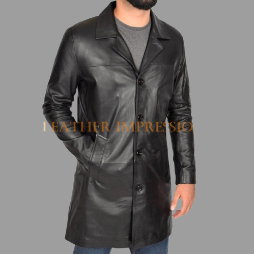  leather coat, leather blazer, leather long coat, leather trench coat, leather long coat, leather overcoat, genuine leather coat, cowhide leather coat