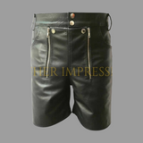 leather shorts, leather shorts bondage, leather shorts bdsm, leather gay shorts, gay leather shorts