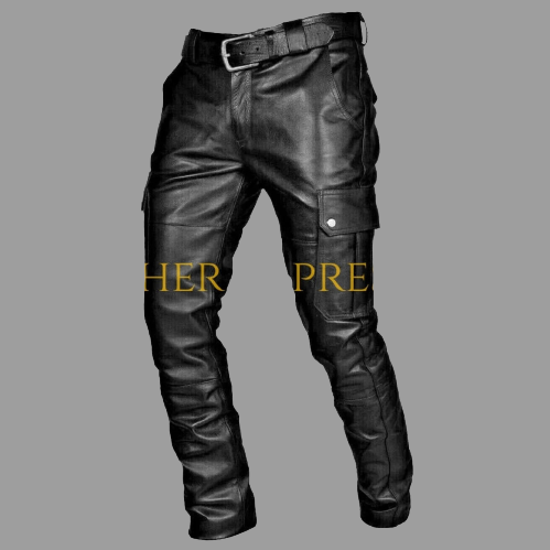 leather pants, leather BDSM Pants, Leather Bondage Pants, Gay Leather Pants, Leather pants mens, Leather Bluf Men's Trousers