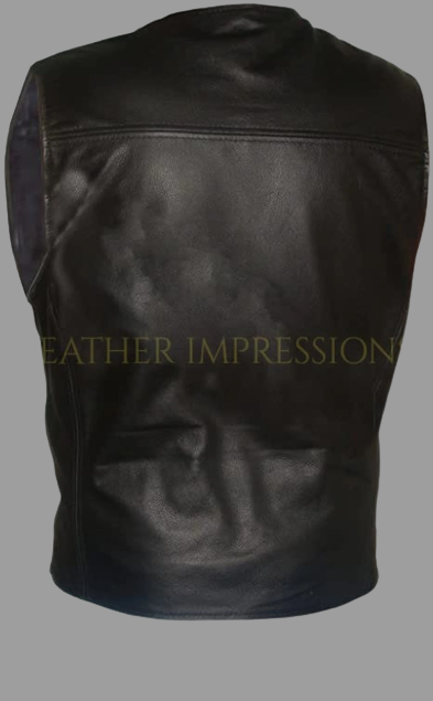 leather vest, gay leather vest, leather vest bdsm, bondage leather vest