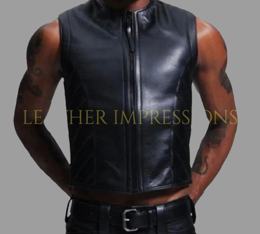 leather vests, gay leather vest