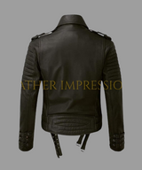 leather jacket, leather zipper jacket, genuine leather jacket, leather biker jacket