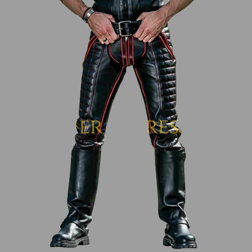 leather pants, leather BDSM Pants, Leather Bondage Pants, Gay Leather Pants, Leather pants mens