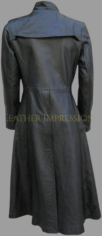 leather coat, leather long coat, leahter trench coat, leather leather overcoat, Leather Jacket