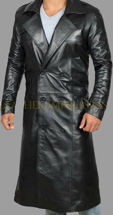 leather coat, leather blazer, leather long coat, leather trench coat, leather long coat, leather overcoat, genuine leather coat, cowhide leather coat