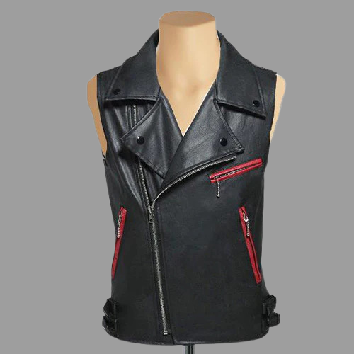 leather vest, gay leather vest, leather vest bdsm, bondage leather vest, Leather Sleeveless Vest