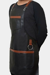 Leather Barber Apron, Leather Hairdressing Apron, Leather Welding Apron