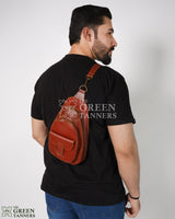 leather sling bag, crossbody bag, leather bag, sling bag for men