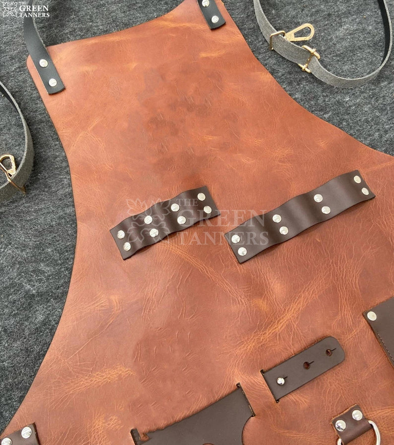 leather apron, leather chef apron, leather bbq apron, Leather Bartender Aprons
