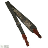 canvas leather shotgun sling, shoulder belt strap, leather canvas belt strap