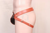 leather jockstrap, leather bondage jockstrap, bdsm jockstrap, leather Bondage underwear, Gay Leather Jockstrap, Gay Jockstrap, Gay Jockstrap Fetish