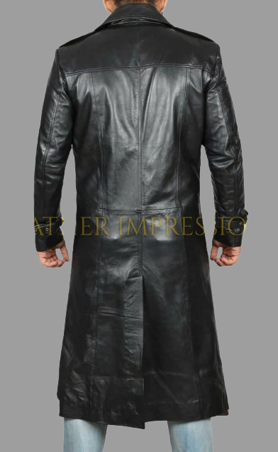 leather coat, leather blazer, leather long coat, leather trench coat, leather long coat, leather overcoat, genuine leather coat, cowhide leather coat