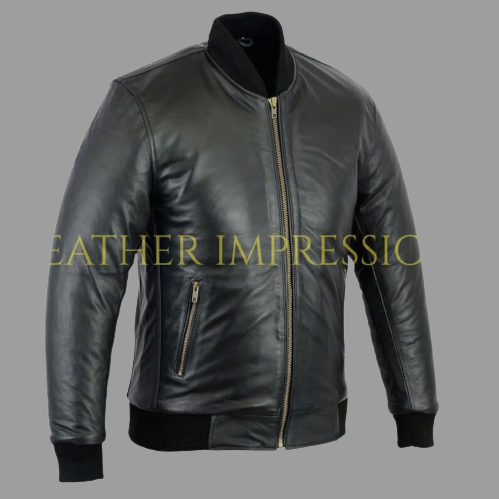 leather jacket, leather zipper jacket, genuine leather jacket, leather biker jacket, leather bomber jacket
