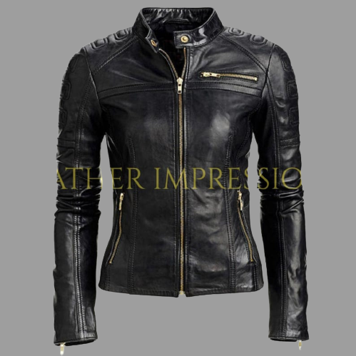 leather jacket, leather zipper jacket, genuine leather jacket, leather biker jacket, women jacket, biker women jacket, leather motorcycle jacket