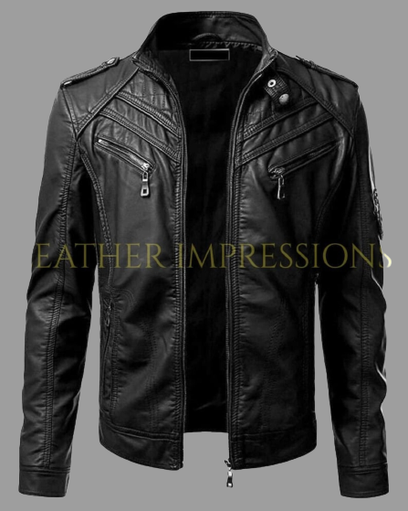 leather jacket, leather zipper jacket, genuine leather jacket, leather biker jacket, 