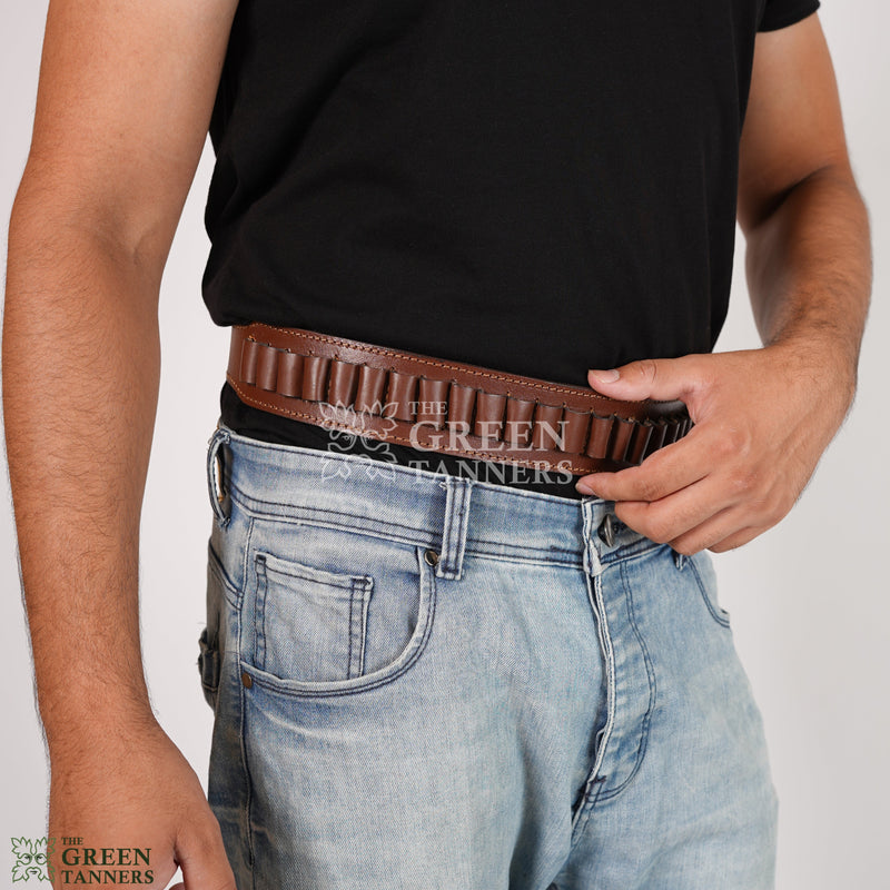 Leather Shotgun Shell Holder  Ammo Holder Belt – The Master Tanners