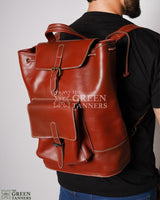 leather backpack, leather bag, leather bucket bag