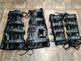 leather arm binder, leather leg binder, bondage arm binder, bondage leg binder, BDSM restraints, arm and leg restraints 