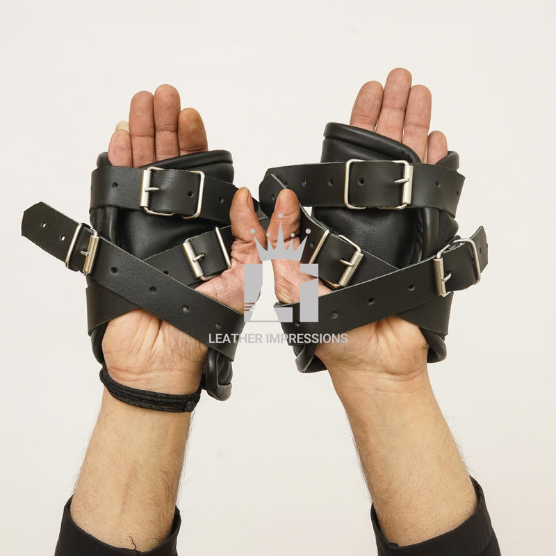 leather suspension cuffs, suspension cuffs, leather wrist cuffs, bondage suspension cuffs, bdsm suspension cuffs, Leather Handcuffs