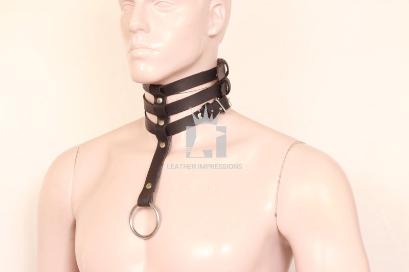 leather bdsm collar, leather bondage collar, leather slave collar, leather neck restraintleather harness, leather gay harness, leather bondage harness, mens leather harness, leather harness for men, bondage harness, gay harness, gay leather harness, mens leather harness