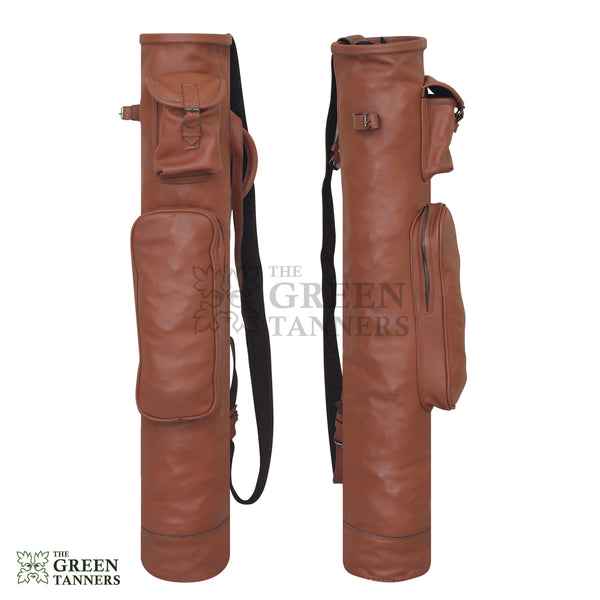 leather pencil golf bag, sunday golf bag, golf pencil bag
