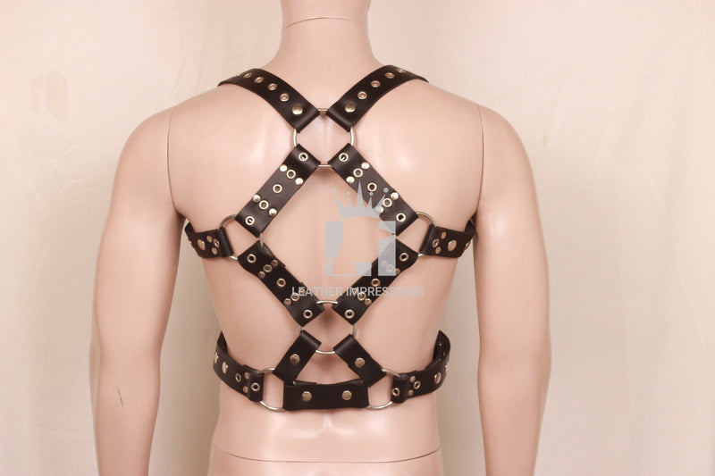 leather harness, leather gay harness, leather bondage harness, mens leather harness, leather harness for men, bondage harness, gay harness, gay leather harness, mens leather harness, Leather Chest Harness