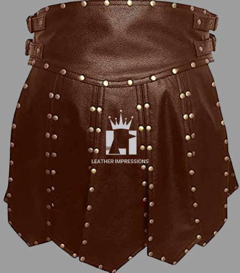 leather kilt, leather kilt for men, mens leather kilt, Gay Kilt, leather gladiator kilt