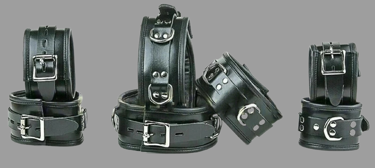 Leather Handcuffs, Leather Bondage Handcuffs, BDSM Handcuffs, Bondage Cuffs, bdsm handcuffs, bondage handcuffs, padded handcuffs, handcuffs bondage