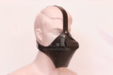 leather pet play mask, letaher puppy mask, leather BDSM mask, leather bondage mask, leather dog mask, leather mask