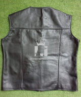 leather vest, gay leather vest, leather vest bdsm, bondage leather vest, Leather Sleeveless Vest