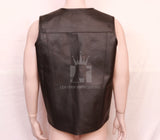 leather camping vest, leather vest, handcrafted leather vest, leather bondage vest, leather bdsm vest