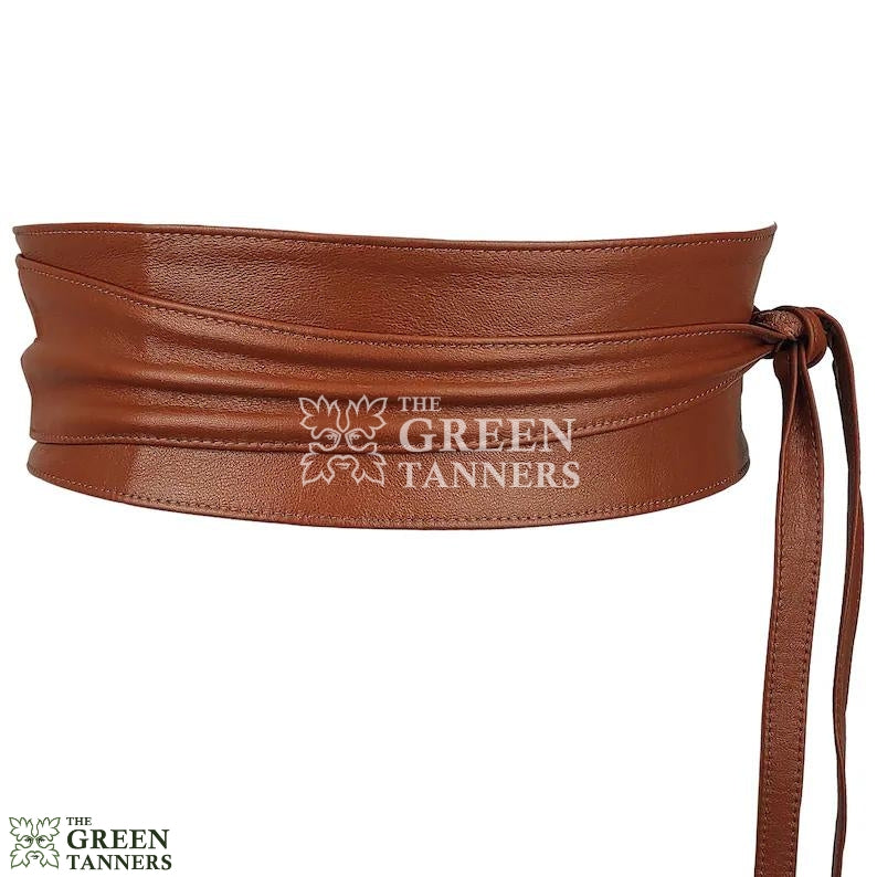 leather obi belt, leather wrap belts, leather sash belt, brown wrap belt, handmade leather wrap belt