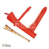 Fox Hunting Horn, Fox Hunting Horn with Leather Case, 1 band horn, 3 band horn, 4 band horn, Fox Hunting Horn