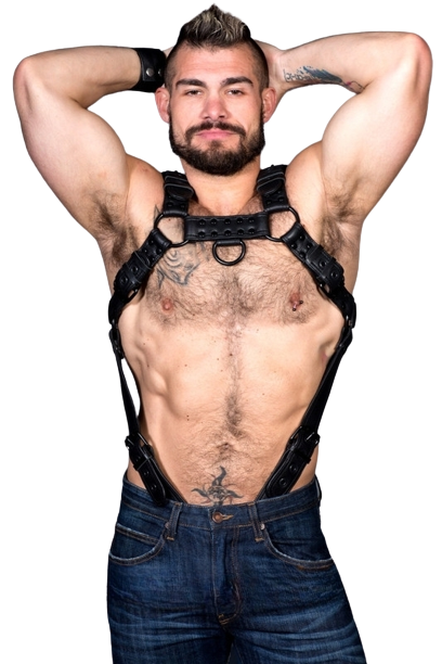 Leather Bondage Harness, Leather Harness, Mens Leather Harness