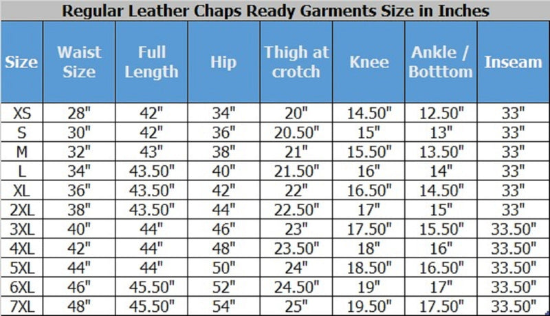 Leather Chaps for Men | Perfect for Bikers & FETISH Wear