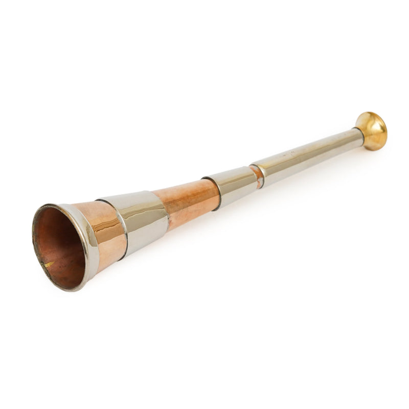 Fox hunting horn, Copper Hunting Horn, Hunting Horn with Brass Mouthpiece, fox hunting horn for sale
