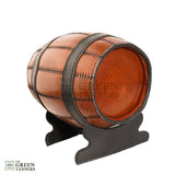 Leather Wine Barrel Holder, Leather Barrel Bottle Holder, Leather Barrel Bottle Holder