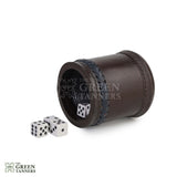 Leather Dice Cups, Brown Dice Cup, Leather Dice Cup, Dice Shaker, Leather Dice Shaker, Leather Antique Dice Cup