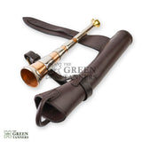 Fox Hunting Horn, Fox Hunting Horn with Leather Case, Hunting Horn with Case, fox hunting horn for sale