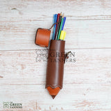 Leather Pencil Case, Leather Pencil Holder