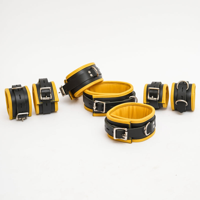 Unisex Leather handcuff Set | Luxury Leather Bondage Gear – The